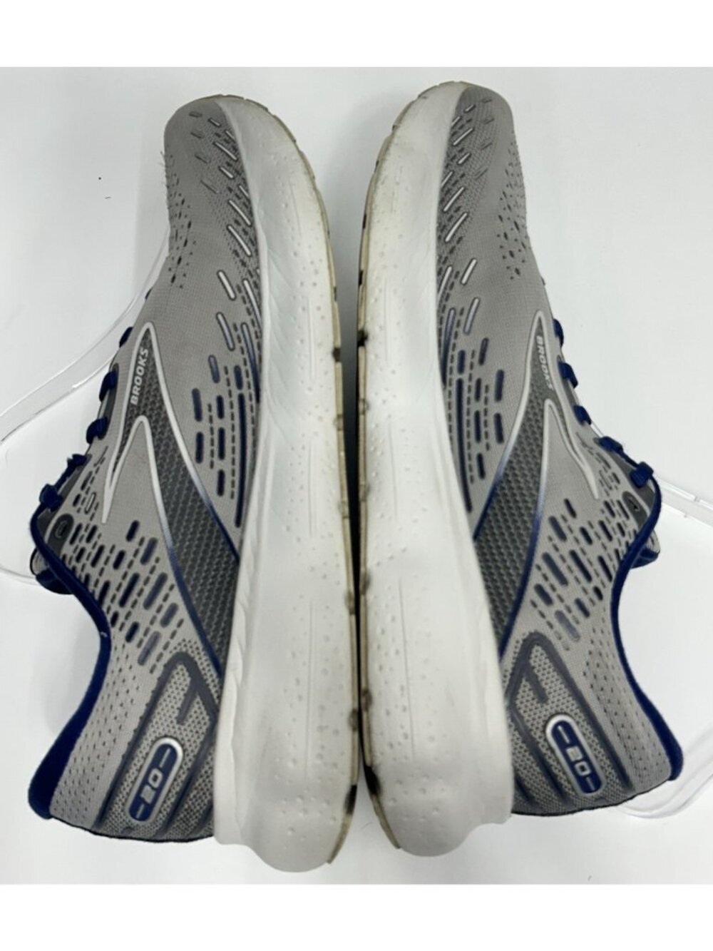 Brooks Glycerin 20 Mens Shoes Size 10.5 Grey Blue Gym Running Trainers - Picture 6 of 10